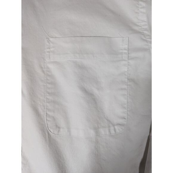 Tommy Hilfiger White stretch poplin shirt Button down Oxford L regular Chest 48" - Picture 5 of 11